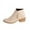 Beige boots womens fall fashion 2022, variant on Back To School Supplies Juebong Vintage Women Slip On Boots Pointed Toe Round Head Chunky Heel Short Shoes