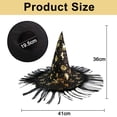 thumbnail image 2 of 2 piezas de sombrero de mago para el cabello, sombrero de mago para disfraces de Halloween, 2 of 5