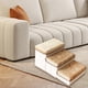 thumbnail image 1 of Escaleras para mascotas con almacenamiento, plegables, para sofás y sillones, escalera extra ancha, rampa para cachorros, para sofá, salón, guardería marrón, 1 of 8