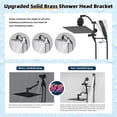 thumbnail image 3 of 12'' Filtered Rainfall Shower  with Handheld Combo, High  Shower Wand, 16'' Adjustable Extension Arm, 20 Stage Shower Filter, 71'' Hose, Shower Holder, Matte Black, 3 of 7