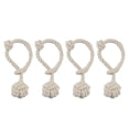 thumbnail image 1 of Alzapaños de algodón para cortinas, decoración de oficina, cortinas, alzapaños 4 piezas beige, 1 of 9