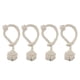 thumbnail image 1 of Cortinas decorativas tejidas Zulema 4 piezas beige hebillas de cortina amarres, 1 of 8