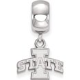 thumbnail image 3 of Sterling Silver S. Rh-Plated Logoart Iowa State University Xs Dangle Bead Charm (22 X 13) Made In United States ss013ias, 3 of 6