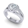 thumbnail image 2 of Diamond-Capitals 2.35 Carat Natural Diamond Lovely Engagement Ring for Fiancee 14K White Gold Size 8, 2 of 8