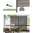 thumbnail image 3 of 72" H×36" W Freestanding Metal Privacy Screen for Outdoor Patio - Heavy-Duty Rust-Resistant Decorative Fence Panel | Weatherproof Design | Patio Privacy Screen, 3 of 7