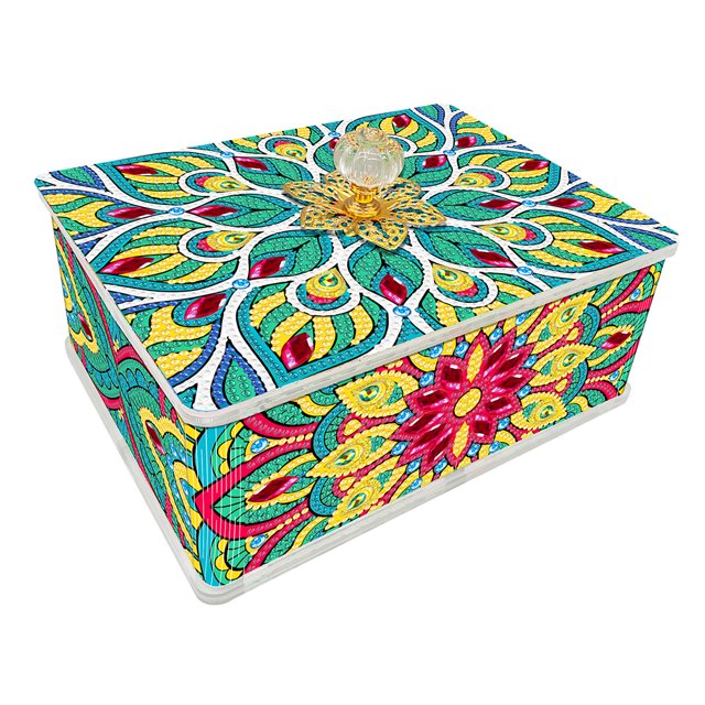 Caja Almacenamiento Btafrte DIY Mandala Llena Diamantes Brillantes PVC