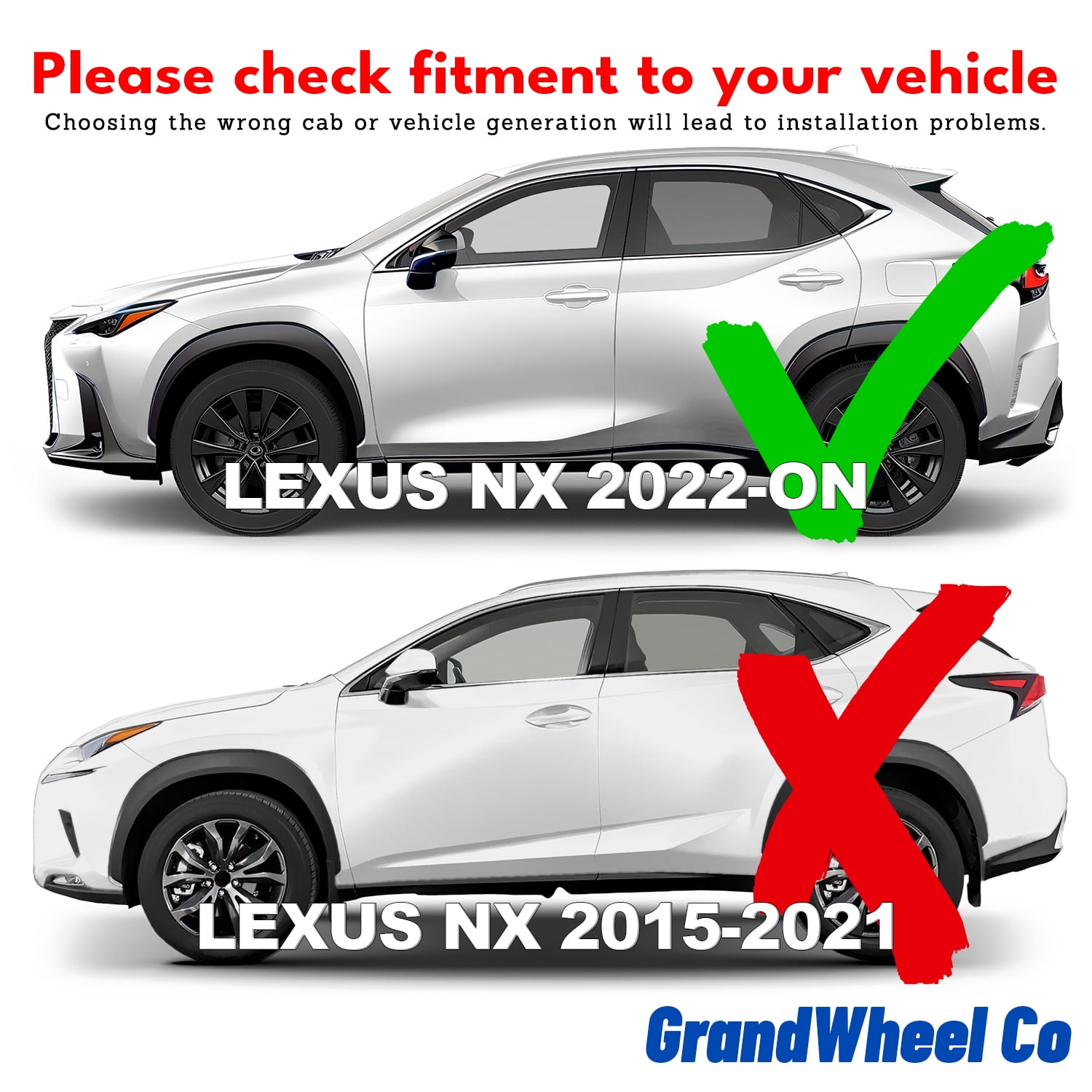 GrandWheel Co Window Deflectors Smoke Tinted In-Channel Side Window Vent Visor Deflectors Rain Guards Compatible with Lexus NX 2022-2025 - 4pcs. GW0819