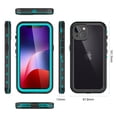 thumbnail image 2 of Feishell for iPhone 13 Waterproof Case Built-in Screen Protector Clear Water Proof Shockproof Dustproof Snowproof Full Body Rugged Transparent Underwater Phone Case,Blue, 2 of 10