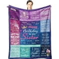 thumbnail image 1 of LHSHID Sister Birthday Gift IdeasBirthday Gifts for Sister BlanketFunny Sister Birthday Gifts from SisterHappy Birthday Gift for Women SistersSister Presents for Birthday Unique 30"x40", 1 of 6