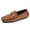 Brown, variant on Men's Casual Loafers Slip On Leather Shoes Lightweight Driving Shoes Moccasins Classic Penny Loafer Flats Boat Shoes