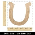 thumbnail image 2 of Horseshoe Lucky Wood Holiday Christmas Tree Ornament Unfinished DIY Pre-Drilled Craft, 2 of 7