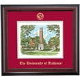 thumbnail image 1 of OCM Prestige Framed Artwork for University of Alabama UA | Denny Chimes Watercolor with Embossed Crimson/Gray Mat, 16" x 18", 1 of 5