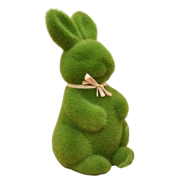 Adorno de muñeca, encantador conejo de Pascua de espuma de imitación, decoración para sala de estar
