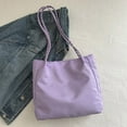 thumbnail image 4 of FENOHREFE Womens Nylon Shoulder Bag Large Capacity Handbag Flower Commuting Bag Female Shopping Dating Bag Student School Bag, 4 of 8