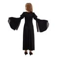 thumbnail image 2 of iiniim Girls Medieval Renaissance Princess Clothes Kid Long Bell Sleeve Retro Dress Black 8, 2 of 7