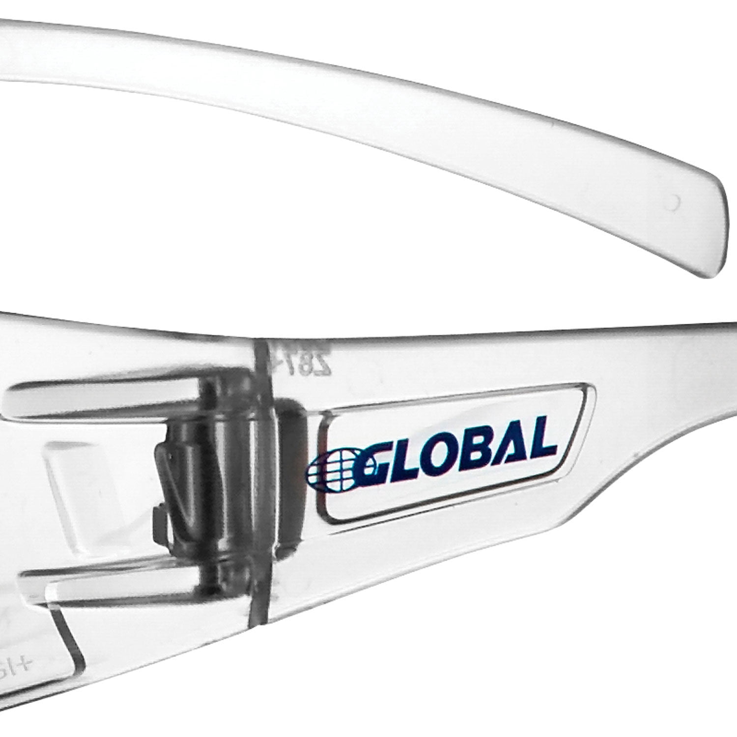 Frameless Safety Glasses, Anti-Fog, Clear Lens, Lot of 12
