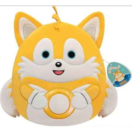 Squishmallows 2025 Original 8 Inch Sonic The Hedgehog Squad Plush - Collectible Soft & Squishy Mini Stuffed Animal Toy - Add to Your Squad - Gift for Kids, Girls & Boys (Tails)