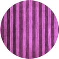 thumbnail image 1 of Ahgly Company Indoor Round Abstract Purple Modern Area Rugs, 4' Round, 1 of 4