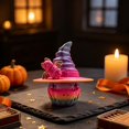 thumbnail image 4 of 3D Printed Halloween Pumpkin Witch Hat Ornament, Halloween Home Decor, Tabletop Shelf Display, Holiday Gift Accessory, Home Office Halloween Decoration Gift, Candy Color, 4 of 5