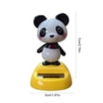 thumbnail image 6 of mdesiwst Car Ornament Solar-Powered Panda Dashboard Nodding Toy Car Interior Decoration with Swing Head Cute Car Dashboard Accessory Fun Gift for Car Lovers, 6 of 8