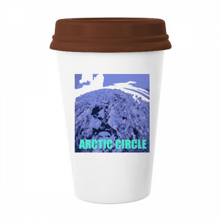 

Europe Atlantic Iceland Art Deco Fashion Mug Coffee Drinking Glass Pottery Cerac Cup Lid