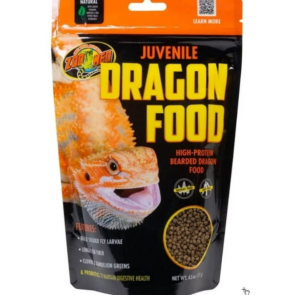 Zoo Med Juvenile Bearded Dragon Food [Reptile Bearded Dragon Food, Reptile Supplies] 10 oz