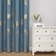 thumbnail image 2 of Cortinas Estelar Textiler 97x213 cm en forma de hoja de palma en oro azul, 2 of 9