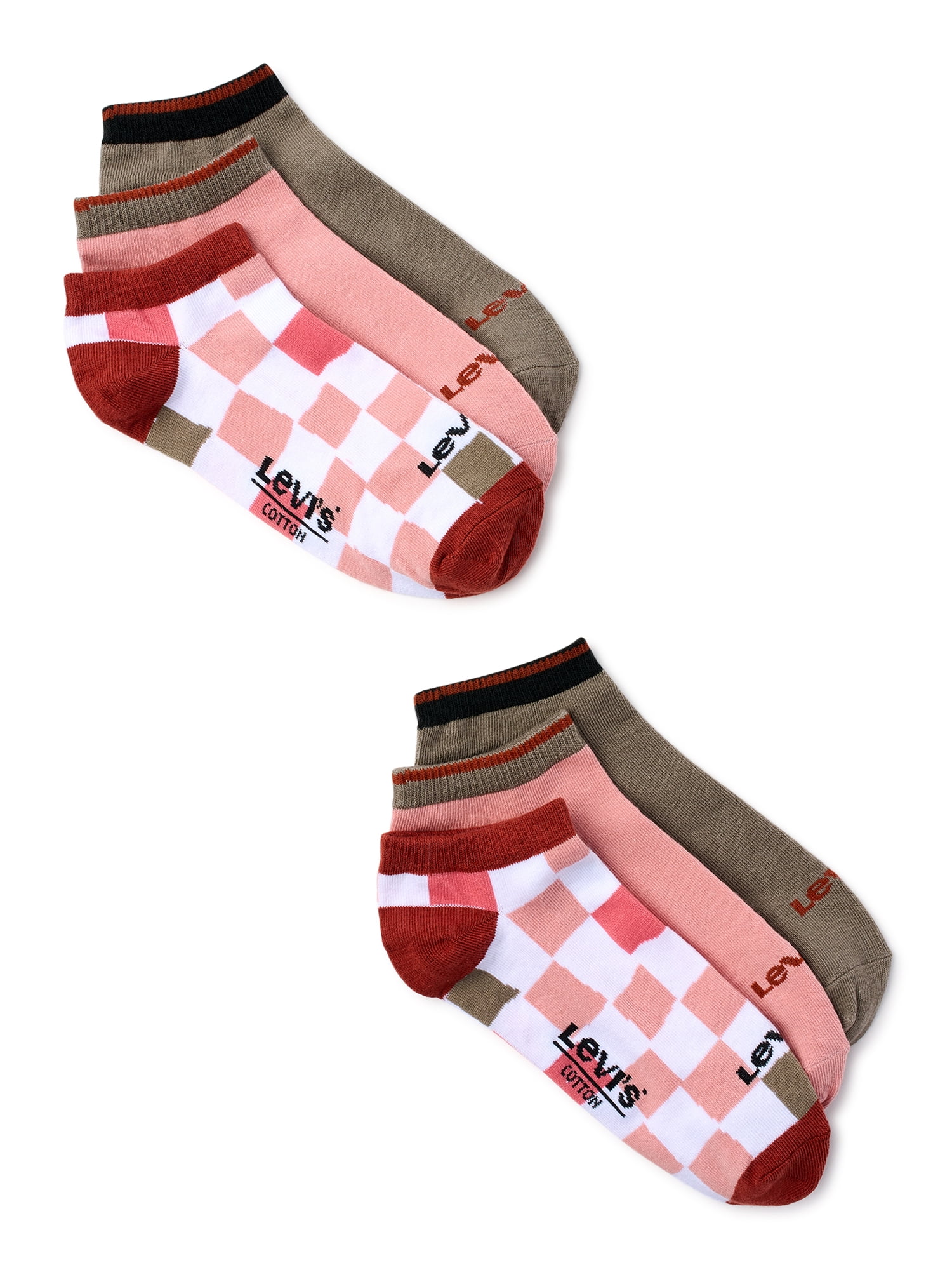 Levi's Checkerboard Cut Socks, 6-Pack, Sizes 10-13 - Walmart.com