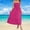Hot Pink summer dresses, variant on pimelu Dresses for Women Cocktail Dresses for Women Beach Boho Elastic Waist Pleated Swing Strapless Maxi Dress Summer Formal Solid Sleeveless Tube Top Girls Long Sundress
