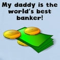 thumbnail image 2 of CafePress - My Daddy Is The Words Best Banker Body Suit - Baby Light Bodysuit, Size Newborn - 24 Months, 2 of 4