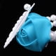 thumbnail image 5 of Pulseras de flores hechas a mano con perlas para novias y bodas. Azur, 5 of 9