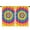 Yellow Tie Dye, variant on Blackout Kids Curtains,Colorful Tie Dye Flowe Childrens Insulated Curtains Set Of 2,Bedroom Essentials,Toddler Room Decor 42"x54"