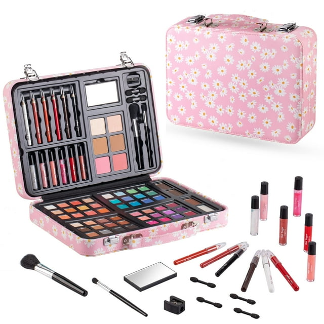 Kit de Maquillaje Hot Sugar para Chicas Adolescentes de 10-12 años con 48 Sombras de Ojos