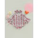 thumbnail image 2 of Lucakuins Infant Baby Girl Valentine#39;s Day Jumpsuit, Flare Manga Larga Cuello Redondo Letra/Corazón Estampado Mameluco + Diadema Lucakuins moda, 2 of 7