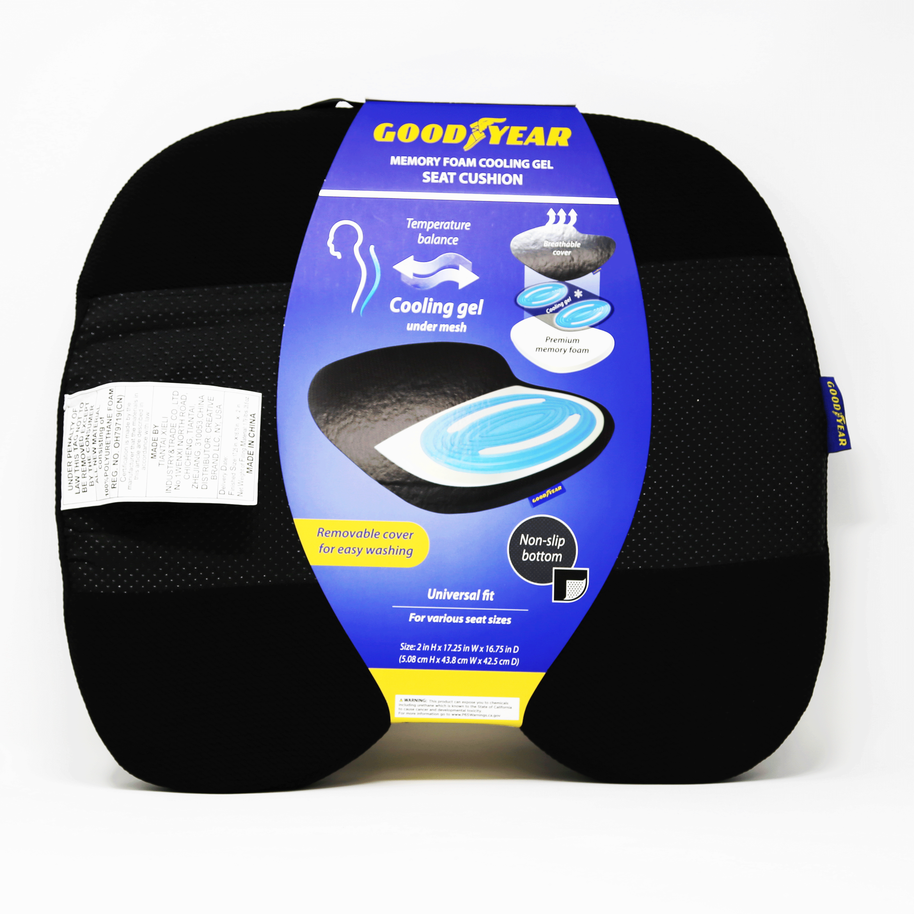 Goodyear GY1143 Gel Seat Cushion Walmart