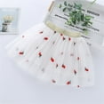 thumbnail image 3 of Kids Embroidery Tulle Tutu Skirt With Heart Cherry Pineapple For Girls 1 10 Years Size 2-3T, 3 of 3
