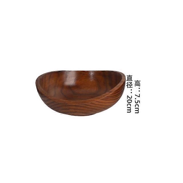 Wood Salad Bowl Wood Fruit Bowl Wood Fruit Bowl Decorative Snack Dish Home Supplies