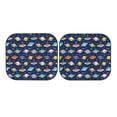 thumbnail image 4 of Picia Planets And Stars 2 Piece Car Windshield Sun Shade Foldable | Foldable Sun Shield for Front Window Blocks UV Rays and Keeps Your Vehicle Cool-Small, 4 of 7