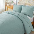 thumbnail image 1 of HoneiLife Juego de edredón tamaño Queen – Juego de cama de 3 piezas, juego de edredón de microfibra, colchas ligeras, colchas reversibles, funda de cama retro, juego de cama floral para todas las esta, 1 of 1