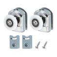 thumbnail image 1 of Uxcell Rouleaux de Porte de Douche Simple Roues en Cuivre Guides de Poulies 25mm 2, 1 of 6