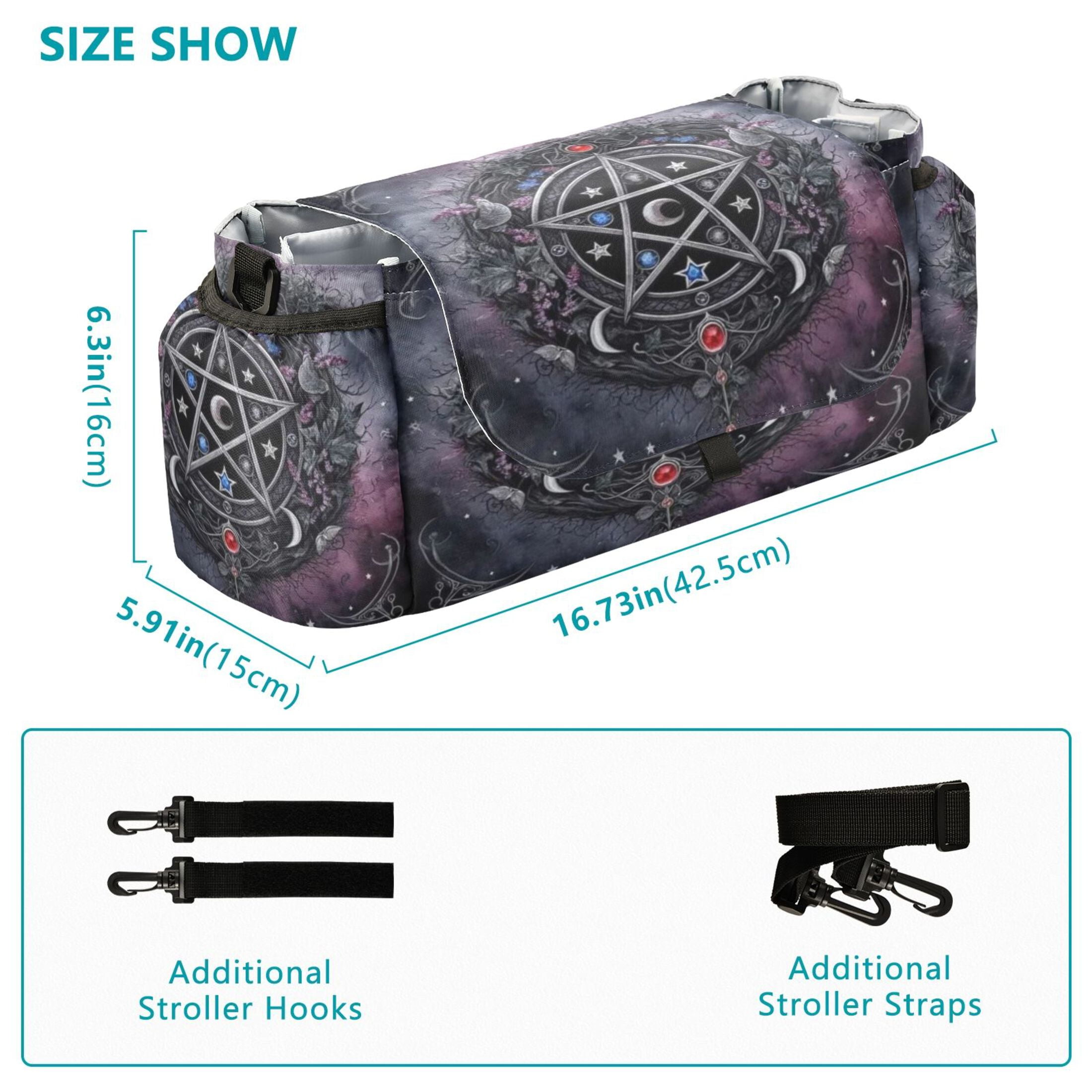 DIXRUYEE Stroller Organizer Mystic Pentagram Printed