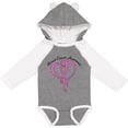 thumbnail image 3 of Inktastic Breast Cancer Awareness with Pink Ribbon Heart Boys or Girls Long Sleeve Baby Bodysuit, 3 of 5