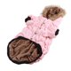 thumbnail image 3 of Chaqueta con capucha para perros, abrigo para clima frío para mascotas de doble capa, grueso, para perros grandes, rosa, 5XL, 3 of 5