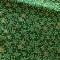 thumbnail image 3 of Heavy Brocade Shiny Christmas Tablecloth Stars Green, 3 of 3