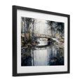 thumbnail image 2 of Stupell Industries Rustic Lodge Stone Bridge over Stream Black Framed Print Under Glass, 16 x 13, by Franklyn Gregory, 2 of 8