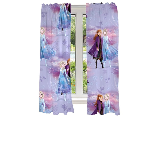 Set de cortinas para ventana Franco Disney Frozen 2, 210 x 160 cm