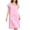 Pink-1, variant on Aofany Women's Charming Satin Nightgowns Silk Sleepshirt Solid Sleep Dress Half Sleeve Sleepwear