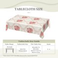 thumbnail image 6 of Pink Floral Tablecloth Vintage Flower Table Cloth Aesthetic Floral Rectangle Tablecloth 60×84 Inch Farmhouse Washable Table Cover for Kitchen Dining Room Party Decoration, 6 of 8