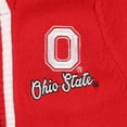 thumbnail image 4 of Women's Gameday Couture Scarlet Ohio State Buckeyes One More Round Tri-Blend Striped Hooded Cardigan Sweater, 4 of 4