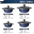 thumbnail image 2 of Batería de Cocina RD Royal Cook Negra Granito/tapa cristal 10 piezas, 2 of 5